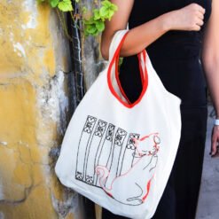 Cat & Handrail Shopping Bag