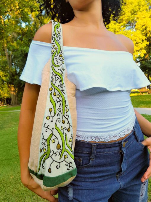 Olive Flowers Bag - Image 2