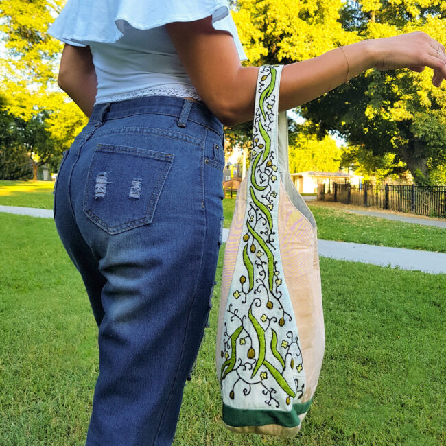 Alternative view of Olive Flowers Bag