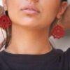 Red Bell Earring