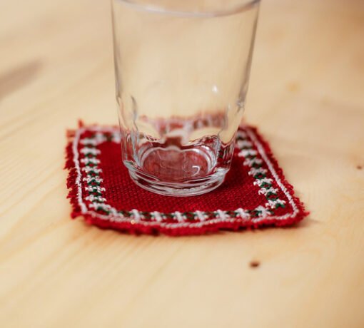 Red Christmas Coaster