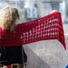 Red Eyelash Shawl