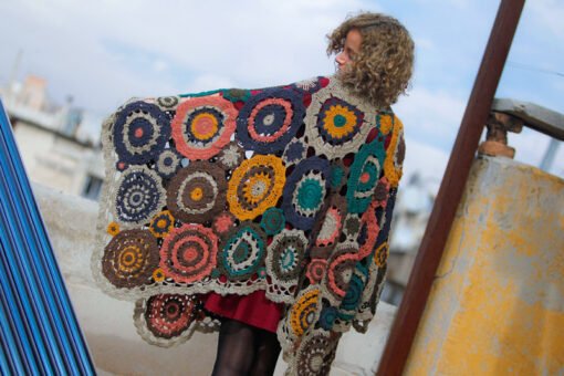 Colors & Circles Poncho - Image 2