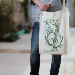 Olive Sprigs Shopping Bag