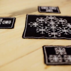 Snow Flakes Christmas Coasters Set