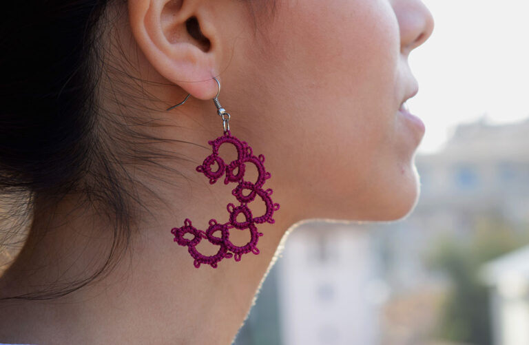 Crescent Ornament Earring