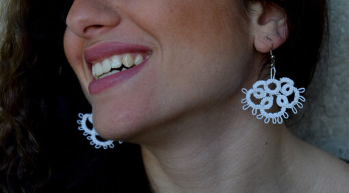 White Crab Earring - Image 2