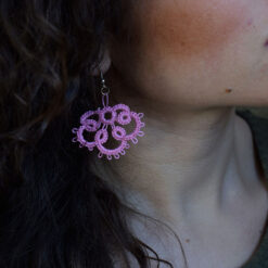 Pink Crab Earring
