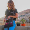 Mauve Flowers Bag - Image 2