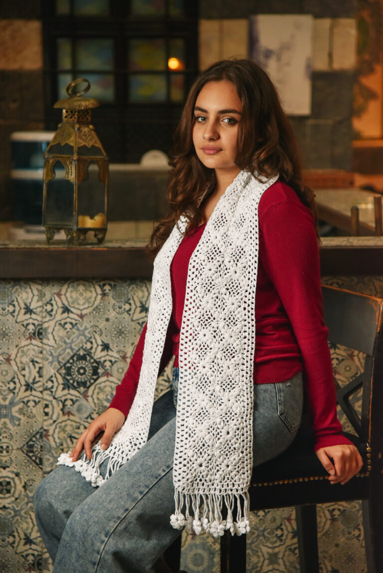 Snow Flower Scarf