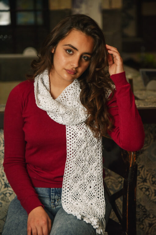 Snow Flower Scarf - Image 3