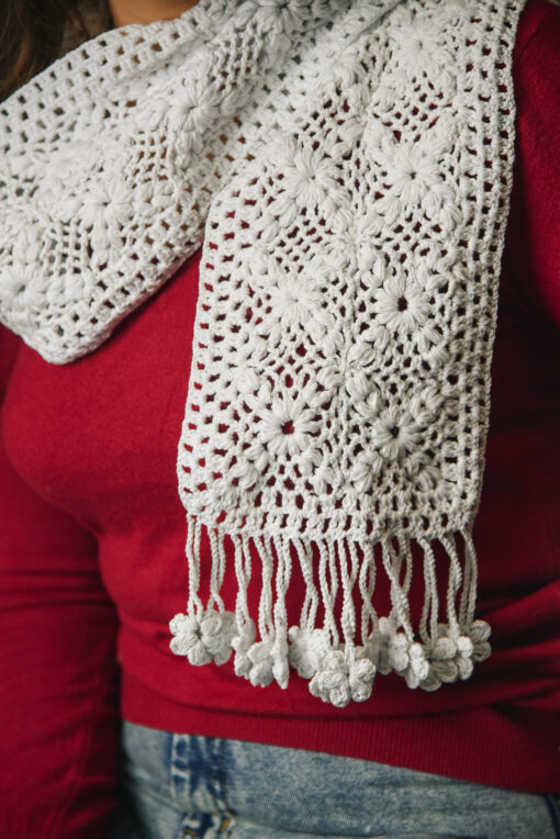 Snow Flower Scarf - Image 4