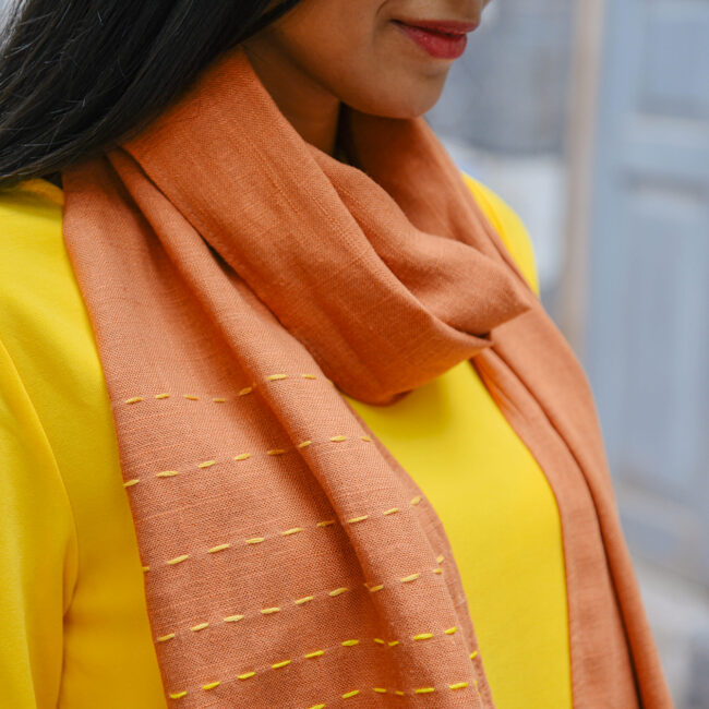 Alternative view of Palmyra Lines Scarf