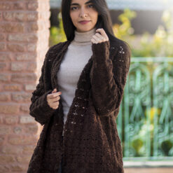 Brown Crochet Jacket