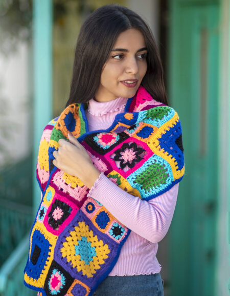 Kerbat Squares Scarf - Image 2