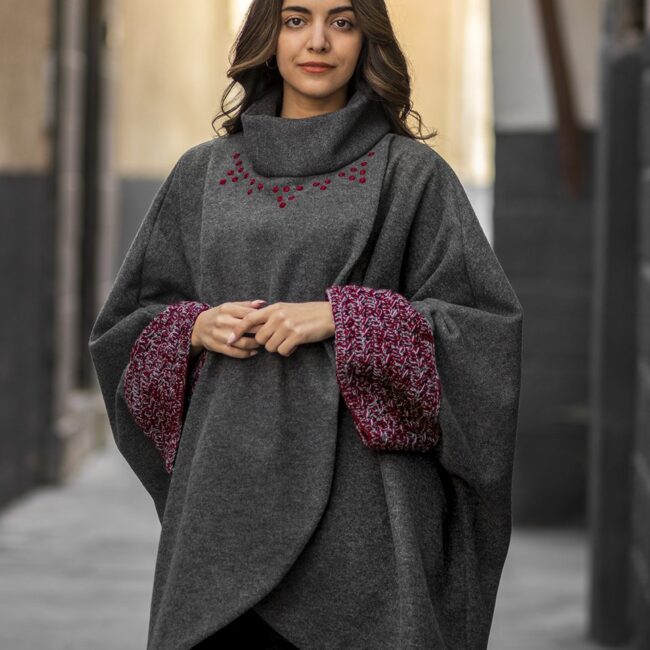 Grey Derani Poncho