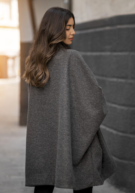 Grey Derani Poncho - Image 3