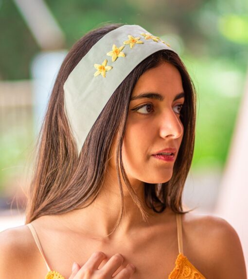 Olives Flowers Headband