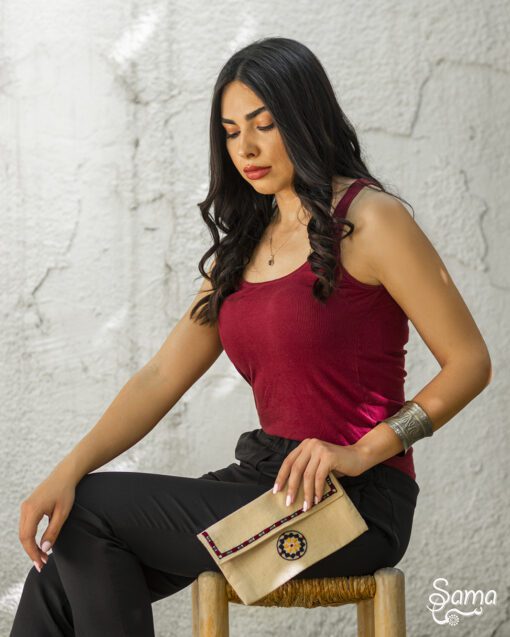 Beige Mosaic Pouch - Image 4
