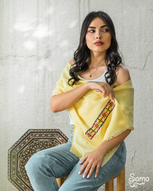 Yellow Mosaic Scarf - Image 4