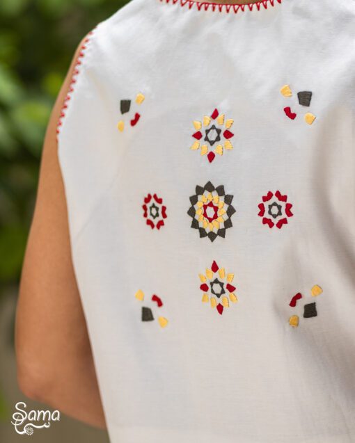 White Mosaic Jacket - Image 3