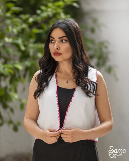 White Mosaic Jacket - Image 2