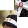 White Mosaic Hair Set