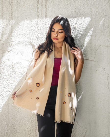 Beige Mosaic scarf - Image 2
