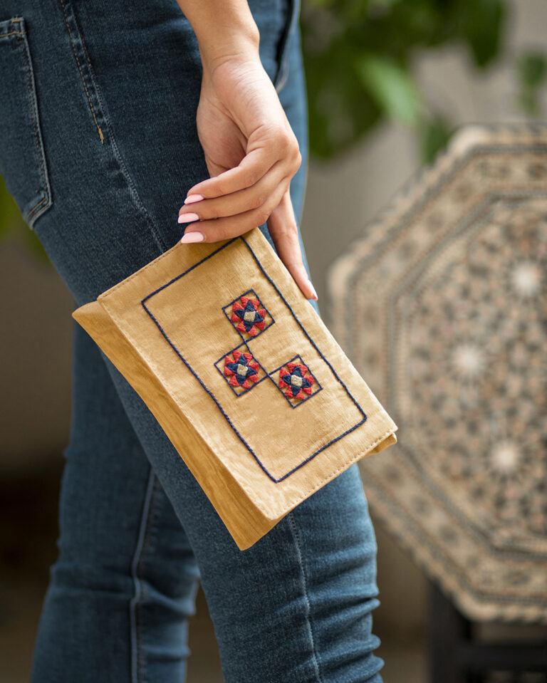 Golden Mosaic Pouch