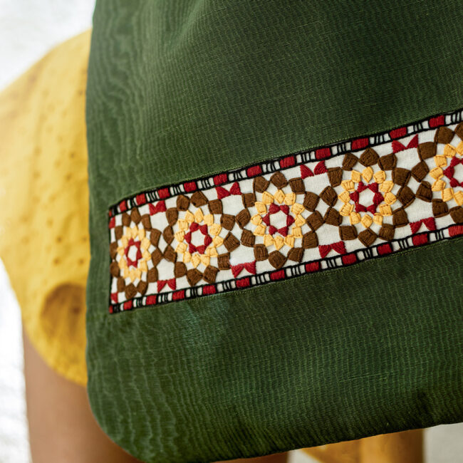 Alternative view of Olive Mosaic Bag