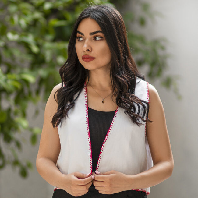 Alternative view of White Mosaic Jacket