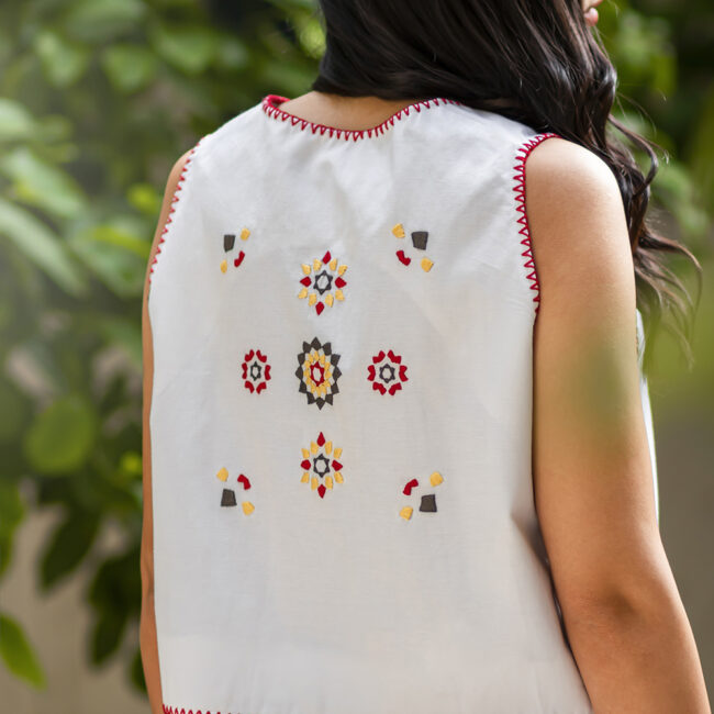 White Mosaic Jacket