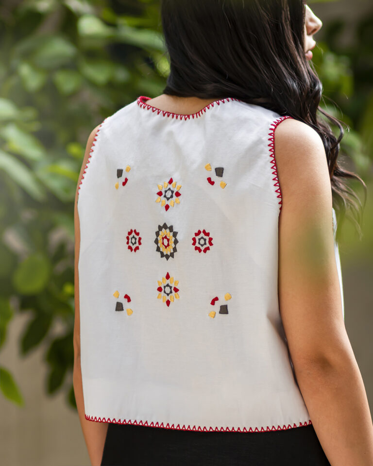 White Mosaic Jacket