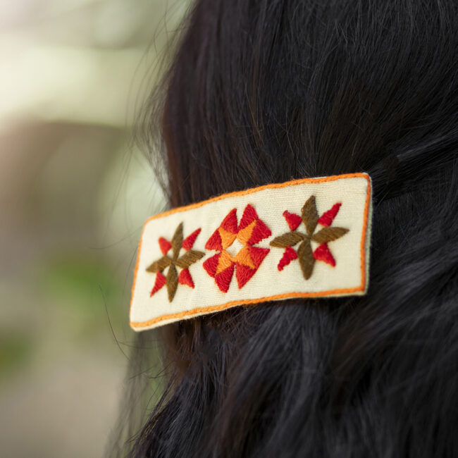 Alternative view of Yellow Mosaic Hair Set