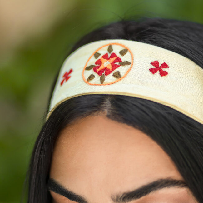 Yellow Mosaic Hair Set