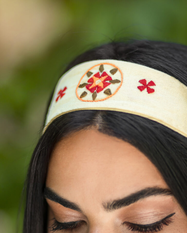 Yellow Mosaic Hair Set