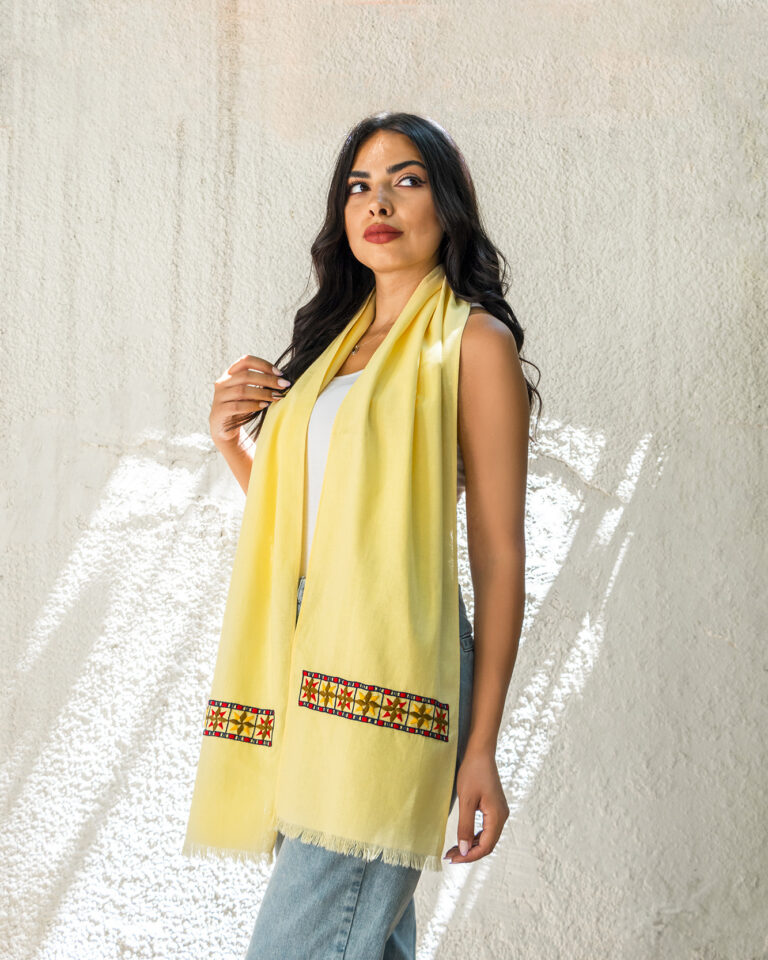Yellow Mosaic Scarf