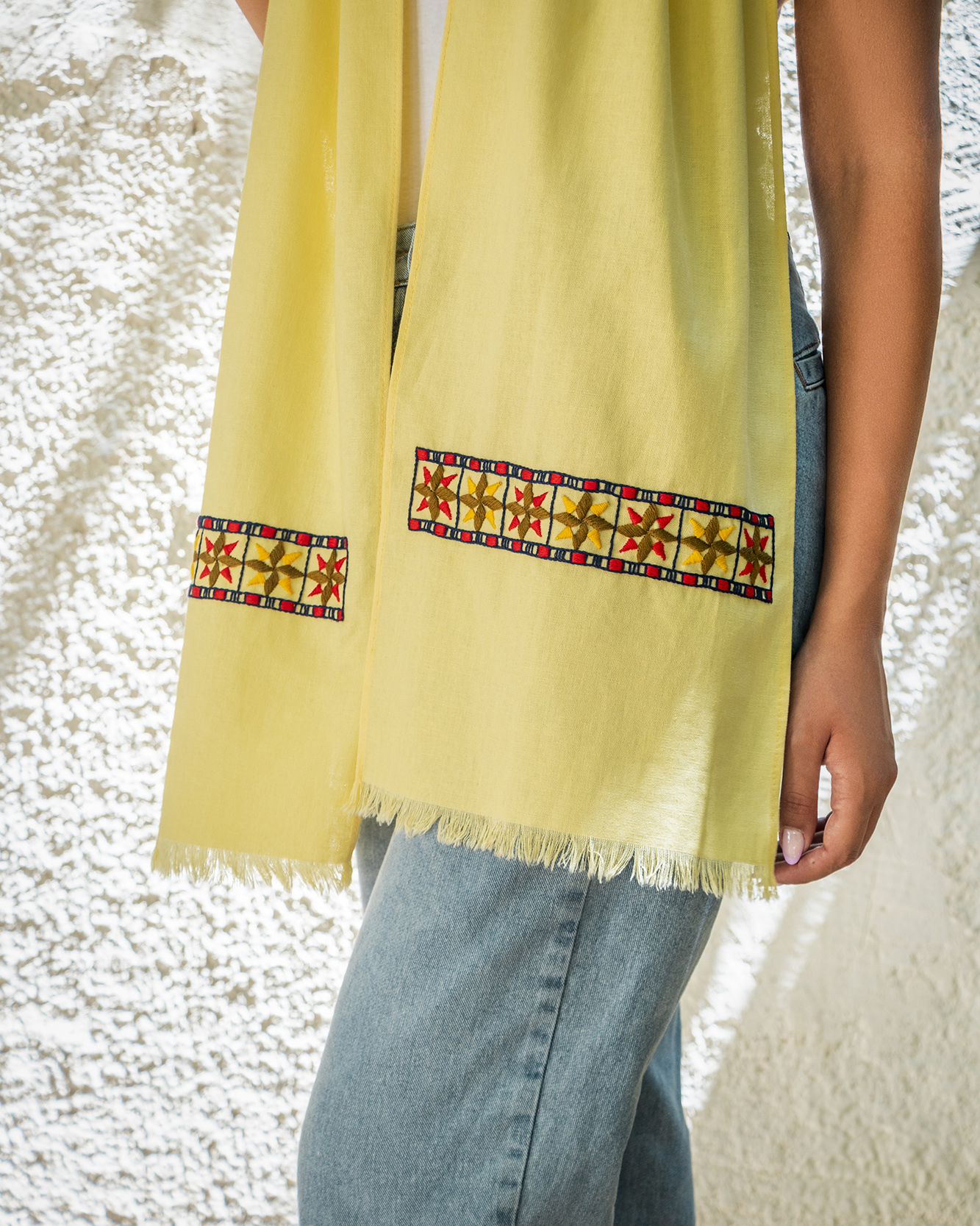 Yellow Mosaic Scarf - Image 4