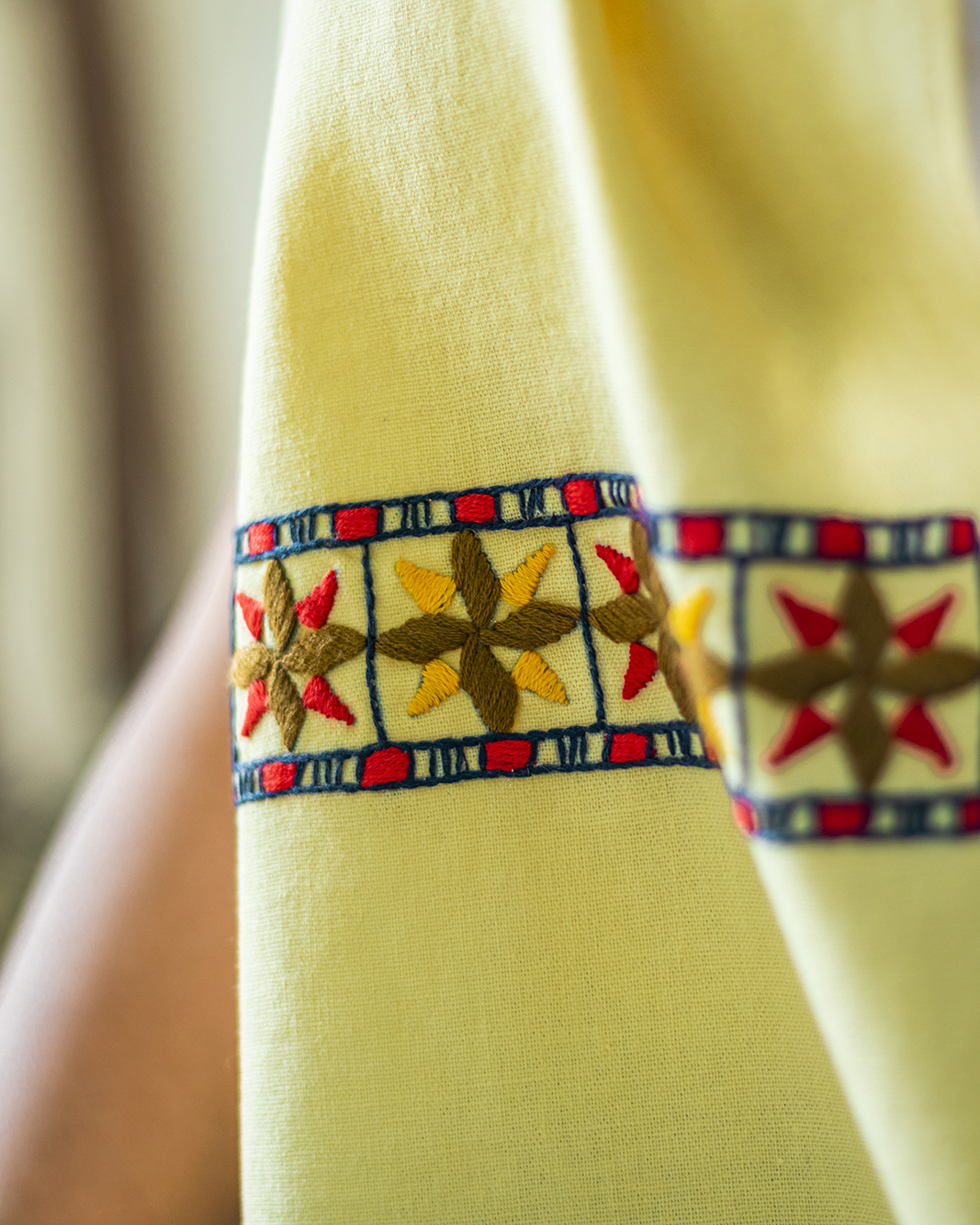 Yellow Mosaic Scarf - Image 3