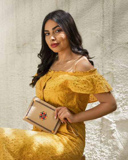 Beige Mosaic Pouch 2 - Image 3
