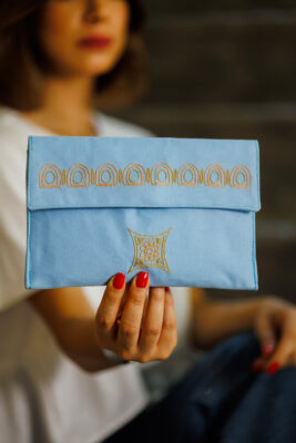 Sky Blue Tadmori Pouch