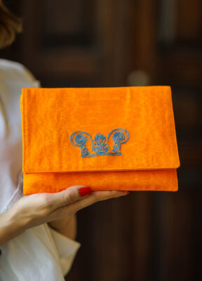 Orange Tadmori Pouch