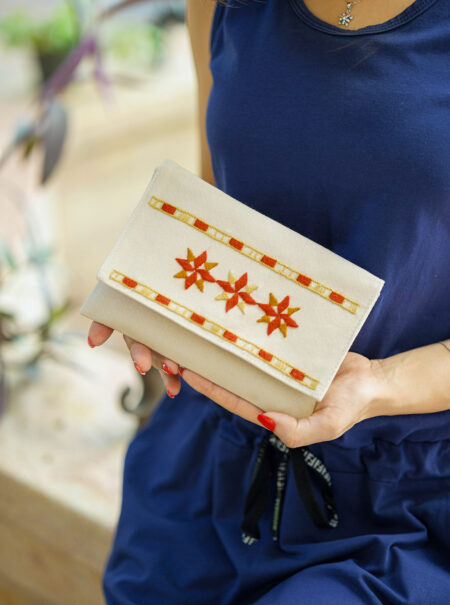 Off White Mosaic Pouch - Image 2