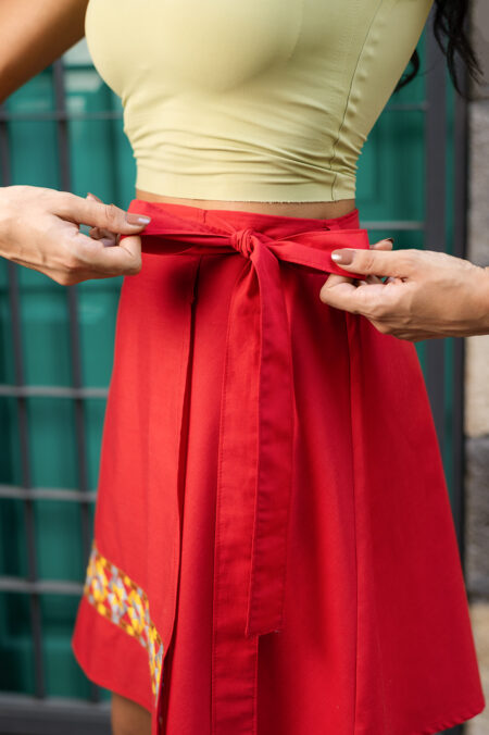 Red Mosaic Skirt - Image 5