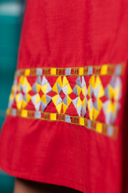 Red Mosaic Skirt - Image 6