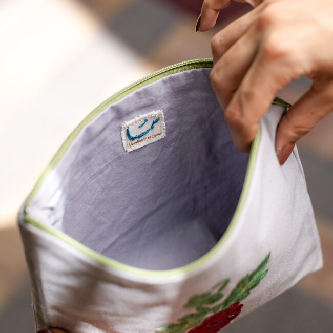 Alternative view of Grey Derani Pouch