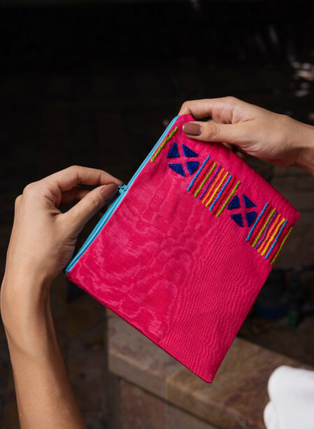 Mauve Kerbati Pouch - Image 5