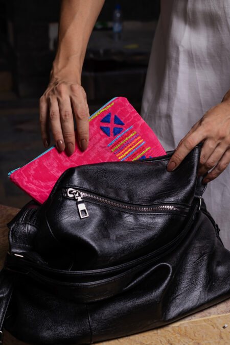 Mauve Kerbati Pouch - Image 3